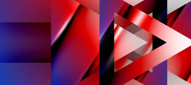 Triangle abstract background with shiny and glossy effects. Vector Illustration For Wallpaper, Banner, Background, Card, Book Illustration, landing page