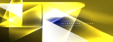 Geometrik arkaplanı hackleyen neon ışıkları, sanal gerçeklik veya yapay zeka konsepti, duvar kağıdı, pankart, sunum, arkaplan için siber punk geometrik şablon