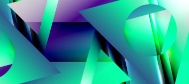 Triangle abstract background with shiny and glossy effects. Vector Illustration For Wallpaper, Banner, Background, Card, Book Illustration, landing page