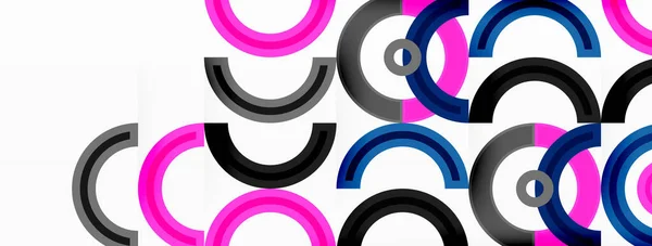 Colorful Circle Abstract Background Vibrant Eye Catching Design Incorporates Variety — Stock Vector