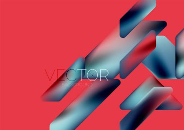 Fluid color dynamic geometric shapes abstract background. Vector illustration for wallpaper banner background or landing page