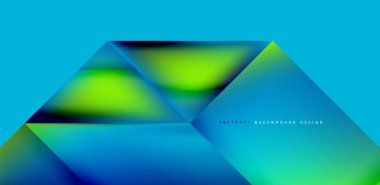 Akışkan gradyan renklerle dinamik üçgen tasarımı soyut arkaplan