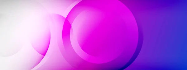 Light Geometric Abstract Background Lines Circles — ストックベクタ