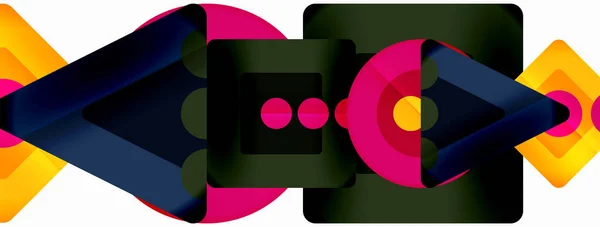 Trojúhelníky Kruhy Abstraktní Pozadí Pro Tapety Banner Pozadí Karta Kniha — Stockový vektor