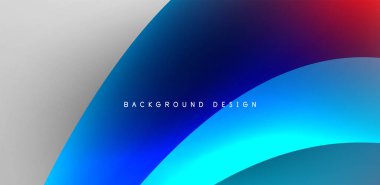 Soyut arkaplan renklerine sahip güzel sıvı şekiller