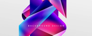 Triangle fluid color gradient abstract background. Vector Illustration For Wallpaper, Banner, Background, Card, Book Illustration, landing page