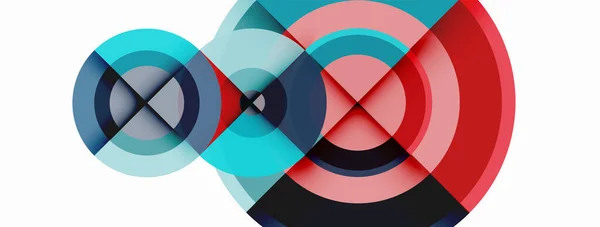 Circle Trendy Minimalen Geometrischen Abstrakten Hintergrund Vektor Illustration Für Tapeten — Stockvektor