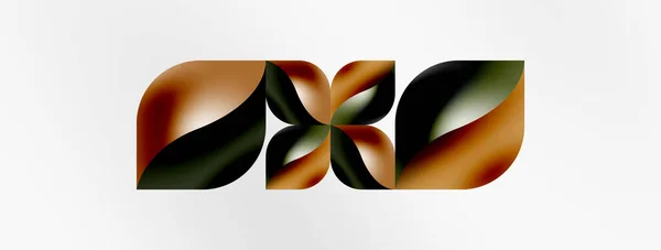 Векторный Абстрактный Геометрический Фон Концепция Цветочных Лепестков Обои Текстура Дизайн — стоковый вектор