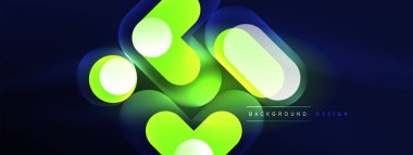 Parlak yuvarlak şekiller soyut arkaplan. Duvar kağıdı, afiş, sunum, arkaplan şablonu