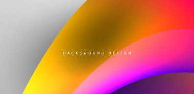 Sıvı renkli 3D elementler soyut arkaplan