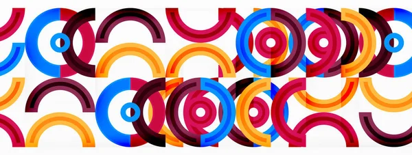 Círculo Colorido Fundo Abstrato Com Design Vibrante Atraente Que Incorpora —  Vetores de Stock