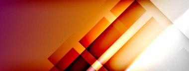 Light and shadow squares and lines abstract background