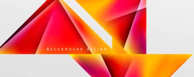 Triangle fluid color gradient abstract background. Vector Illustration For Wallpaper, Banner, Background, Card, Book Illustration, landing page