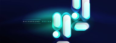 Parlak yuvarlak şekiller soyut arkaplan. Duvar kağıdı, afiş, sunum, arkaplan şablonu