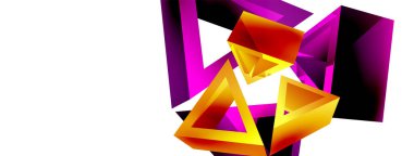 3d üçgen soyut arkaplan. Temel şekil teknolojisi ya da iş konsepti bileşimi. Duvar kağıdı, afiş, arkaplan veya iniş için moda tekno iş şablonu