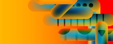 Tekno yuvarlak şekiller, parlak elementlerle soyut arkaplan çizgileri. Duvar Kağıdı, Sancak, Arkaplan, Kart, Kitap İllüstrasyonu, İniş Sayfası