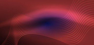 Soyut arkaplan neon dalgası. Duvar kağıdı, afiş, arkaplan, iniş sayfası, duvar resimleri, davetiyeler, posterler için yüksek teknoloji tasarımı