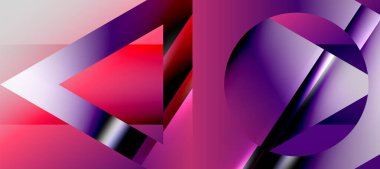 Triangle abstract background with shiny and glossy effects. Vector Illustration For Wallpaper, Banner, Background, Card, Book Illustration, landing page