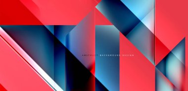 Akışkan gradyan renklerle dinamik üçgen tasarımı soyut arkaplan