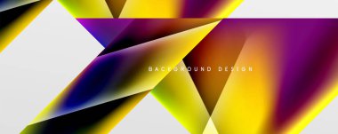 Triangle fluid color gradient abstract background. Vector Illustration For Wallpaper, Banner, Background, Card, Book Illustration, landing page