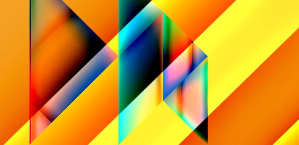 동적밝은 선들은 추상적 유동체 색깔의 줄무늬 경사를 있습니다 Vector Illustration — 스톡 벡터