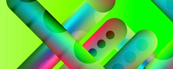 Kulaté Tvary Čáry Plynulými Přechody Abstraktního Pozadí Vektorová Ilustrace Tapetu — Stockový vektor