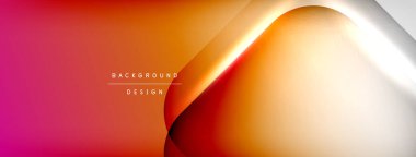 Vector abstract line background with glowing effects and shadows. Vector Illustration For Wallpaper, Banner, Background, Card, Book Illustration, landing page