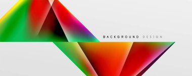 Triangle fluid color gradient abstract background. Vector Illustration For Wallpaper, Banner, Background, Card, Book Illustration, landing page