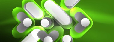 Parlak yuvarlak şekiller soyut arkaplan. Duvar kağıdı, afiş, sunum, arkaplan şablonu