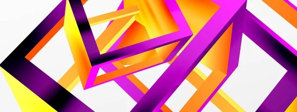 Cube Shapes Vector Geometric Background Trendy Techno Business Template Wallpaper — Vetor de Stock