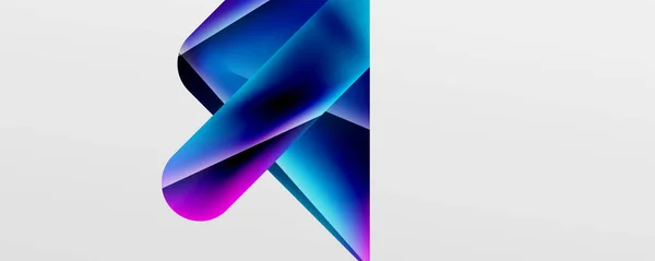 Triangle Fluid Color Gradient Abstract Background Vector Illustration Wallpaper Banner — Stockvektor