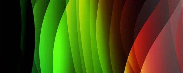 Кольорові Градієнти Рідини Ефектом Динамічної Хвилі Векторна Ілюстрація Шпалер Банер — стоковий вектор