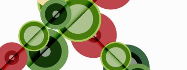 Gölgeler ile çevreler küçük geometrik bileşim soyut arkaplan