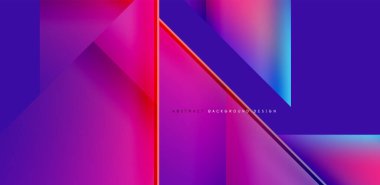 Akışkan gradyan renklerle dinamik üçgen tasarımı soyut arkaplan