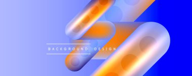 Yuvarlak şekiller ve akışkan eğimli çizgiler soyut arkaplan. Duvar kağıdı, afiş, arkaplan, broşür, katalog, kapak, broşür