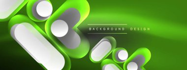 Parlak yuvarlak şekiller soyut arkaplan. Duvar kağıdı, afiş, sunum, arkaplan şablonu