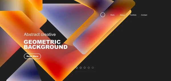 Triangles Fluides Fond Abstrait Minimal Techno Concept Entreprise Motif Pour — Image vectorielle
