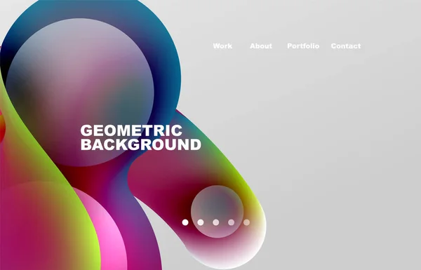 Abstract Liquid Background Your Landing Page Design Web Page Website — Image vectorielle