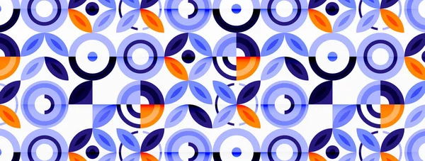 Abstracte Achtergrond Minimalistische Cirkels Ronde Elementen Compositie Met Verschillende Maten — Stockvector