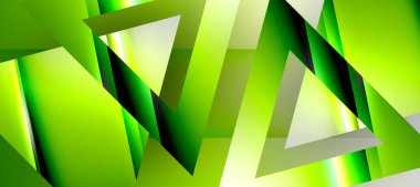 Triangle abstract background with shiny and glossy effects. Vector Illustration For Wallpaper, Banner, Background, Card, Book Illustration, landing page