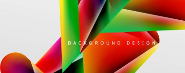 Triangle fluid color gradient abstract background. Vector Illustration For Wallpaper, Banner, Background, Card, Book Illustration, landing page