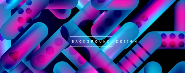 Shapes Lines Fluid Gradients Abstract Background Vector Illustration Wallpaper Banner — Stock Vector