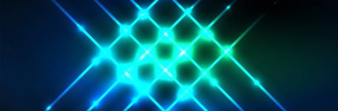 Neon parlayan sıvı dalga çizgileri, sihirli enerji uzay ışığı konsepti. Duvar kağıdı, afiş, arkaplan, broşür, katalog, kapak, broşür