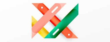 Arka plan çakışan hatlar. Dinamik çizgiler soyut duvar kağıdı. Duvar kağıdı afişi veya iniş sayfası için düz satır kompozisyon vektör ilüstrasyonuName