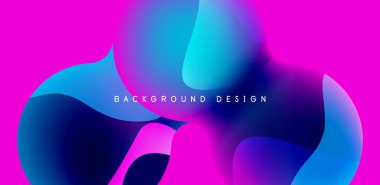 Bright abstract background glossy shiny circle and sphere composition. Minimalist geometric vector Illustration For Wallpaper, Banner, Background, Card
