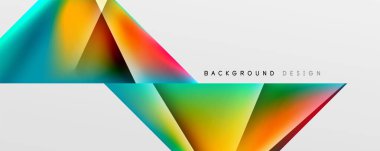 Triangle fluid color gradient abstract background. Vector Illustration For Wallpaper, Banner, Background, Card, Book Illustration, landing page