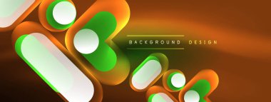 Neon dairesi soyut arkaplan. Duvar kağıdı, afiş, sunum, arkaplan şablonu