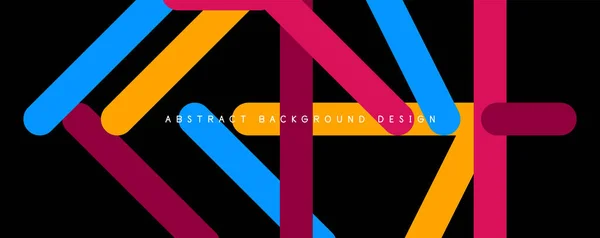 Straight Lines Minimalist Abstract Background Fluid Colors Vector Illustration Wallpaper — Archivo Imágenes Vectoriales