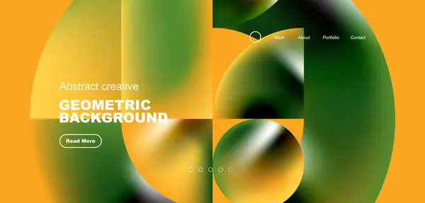 光沢のある円と丸い要素幾何学的背景 バナー リーフレット カタログ カバー チラシのベクトルイラスト — ストックベクタ