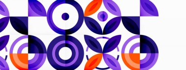 Renkli çemberler soyut arkaplan. Duvar kağıdı, afiş, arkaplan, iniş sayfası, duvar resimleri, davetiyeler, posterler için yüksek teknoloji tasarımı